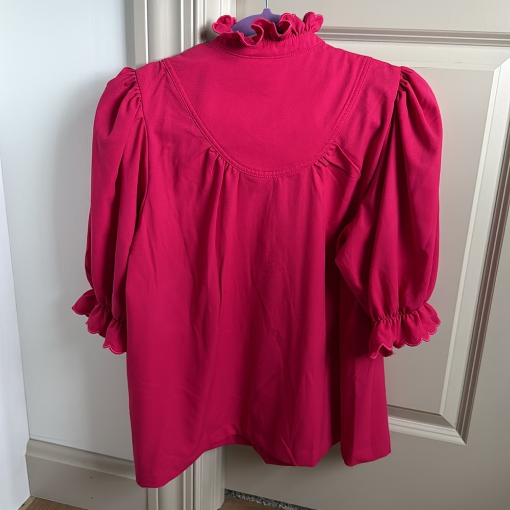 Tuckernuck Selena Blouse Pink Women’s Large - Picture 5 of 6